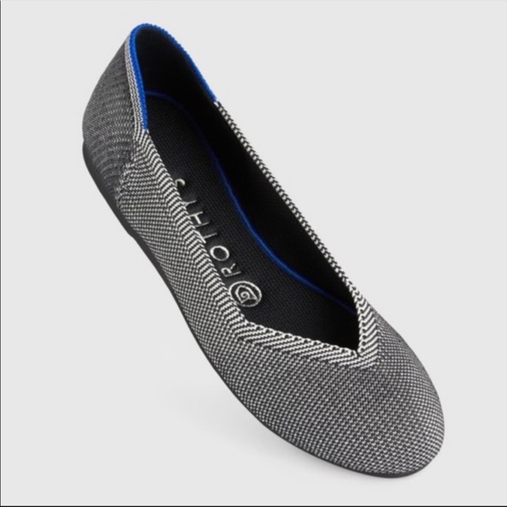 Rothy’s The Flat Grey Birdseye Round Toe Flats